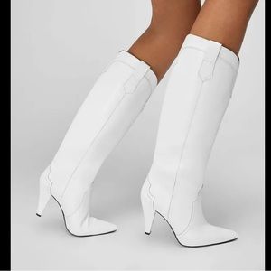 Anine Bing white knee boots - size 40 - worn once